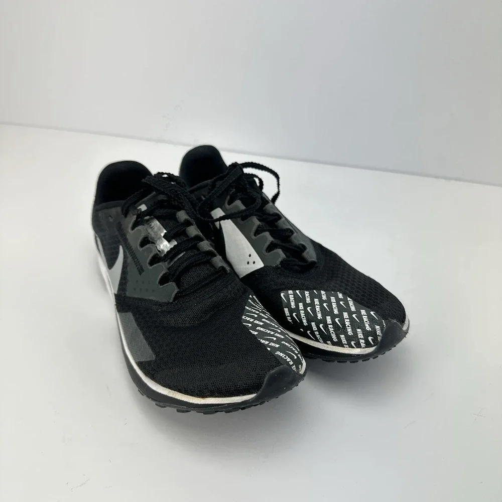 Nike Zoom Rival Waffle 6 Low Black Metallic Silver - DX7998-001 Sz:6 - Picture 9 of 9